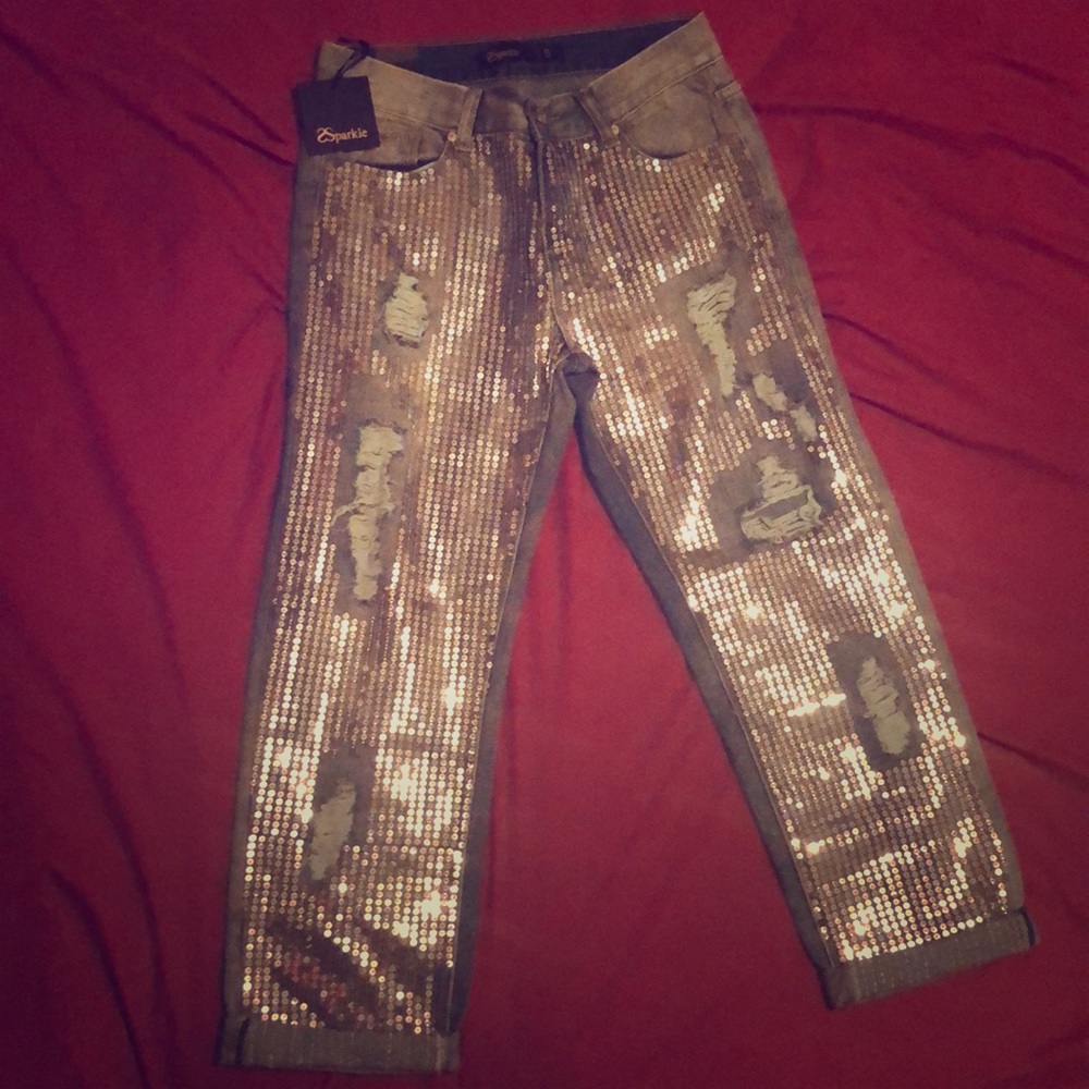 Sparkle Sparkling Jeans Size 5